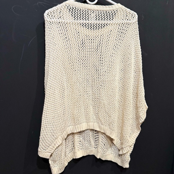 A New Day Cream Open-Knit Poncho - NWT - Picture 5 of 7